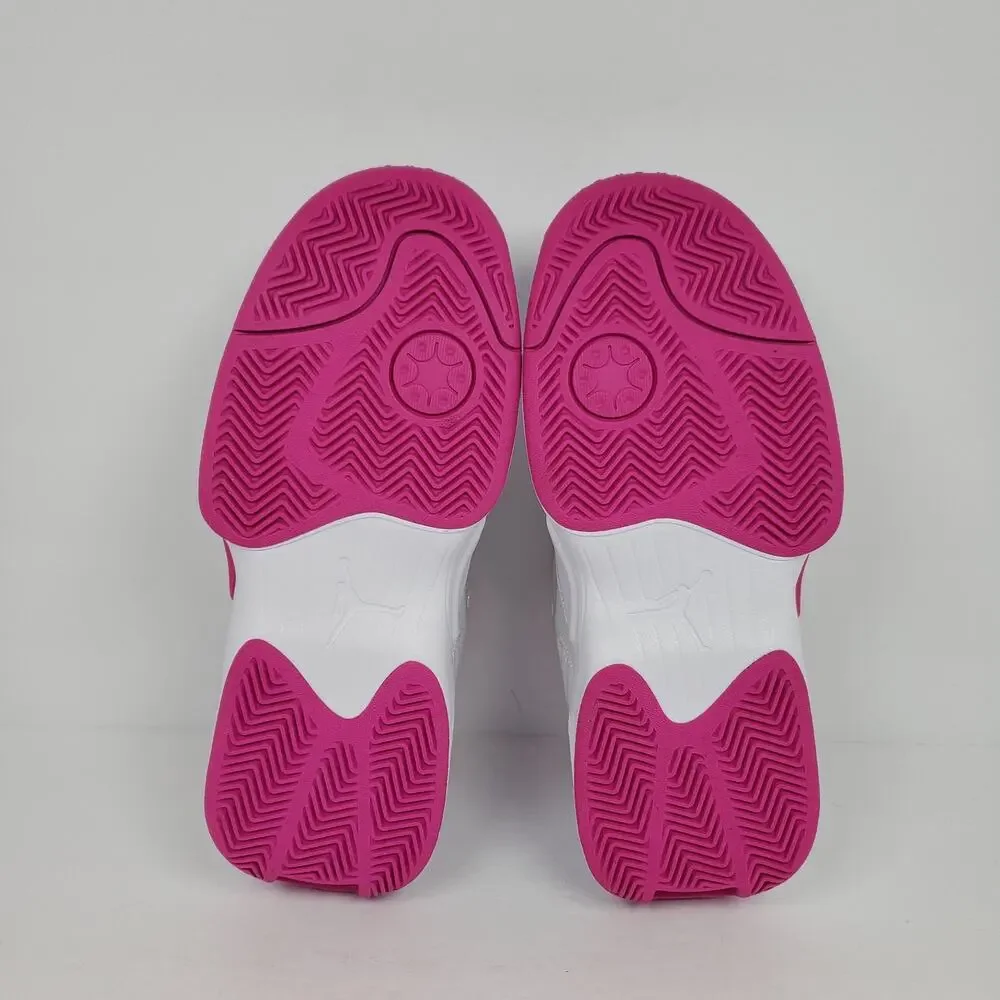 Nike Air Jordan Max Aura 6 Youth Girls Sz 5Y Womens Sz 6.5 White Fire Pink Shoes